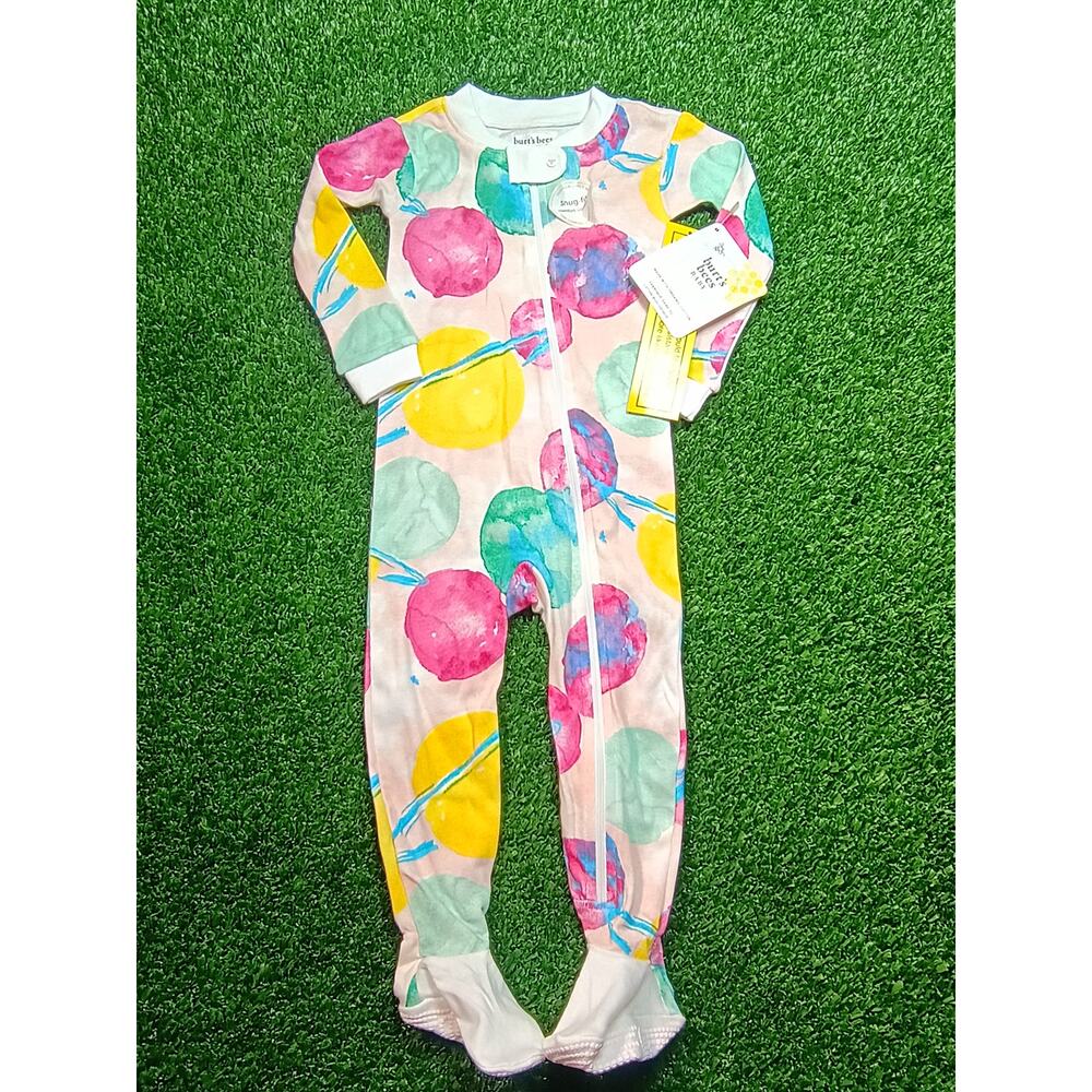 SleeperNew Burt's Bees Baby Tie-Dye Butterfly Organic Cotton Pajamas - 12 Months